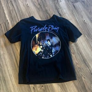 Prince Black and Purple Graphic  T-Shirt